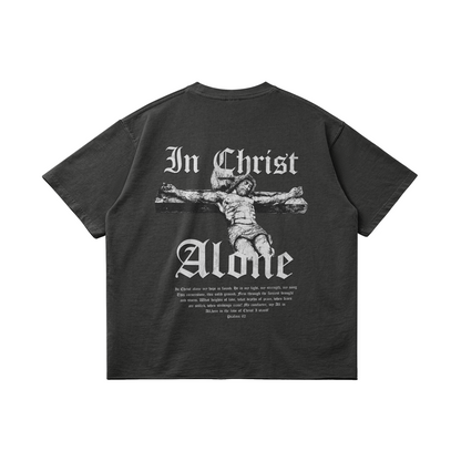 IN CHRIST ALONE Oversized Tee