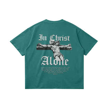 IN CHRIST ALONE Oversized Tee