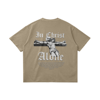 IN CHRIST ALONE Oversized Tee